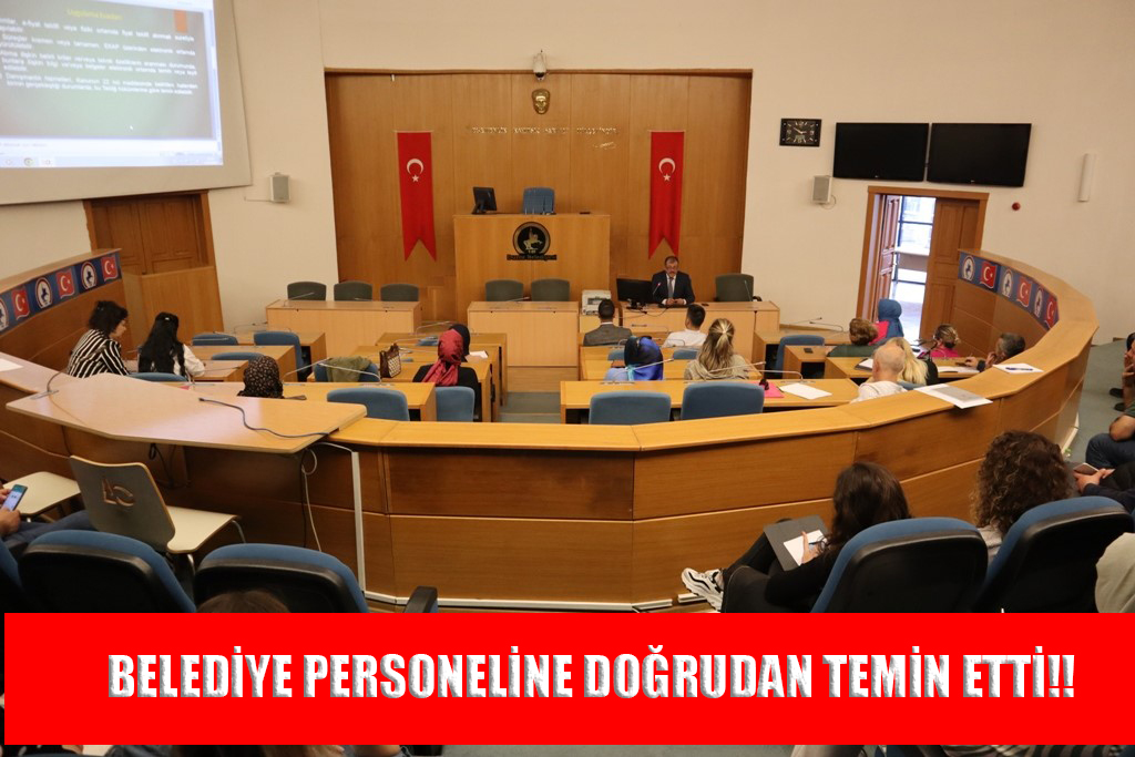 BELEDİYE PERSONELİNE DOĞRUDAN TEMİN ETTİ!!