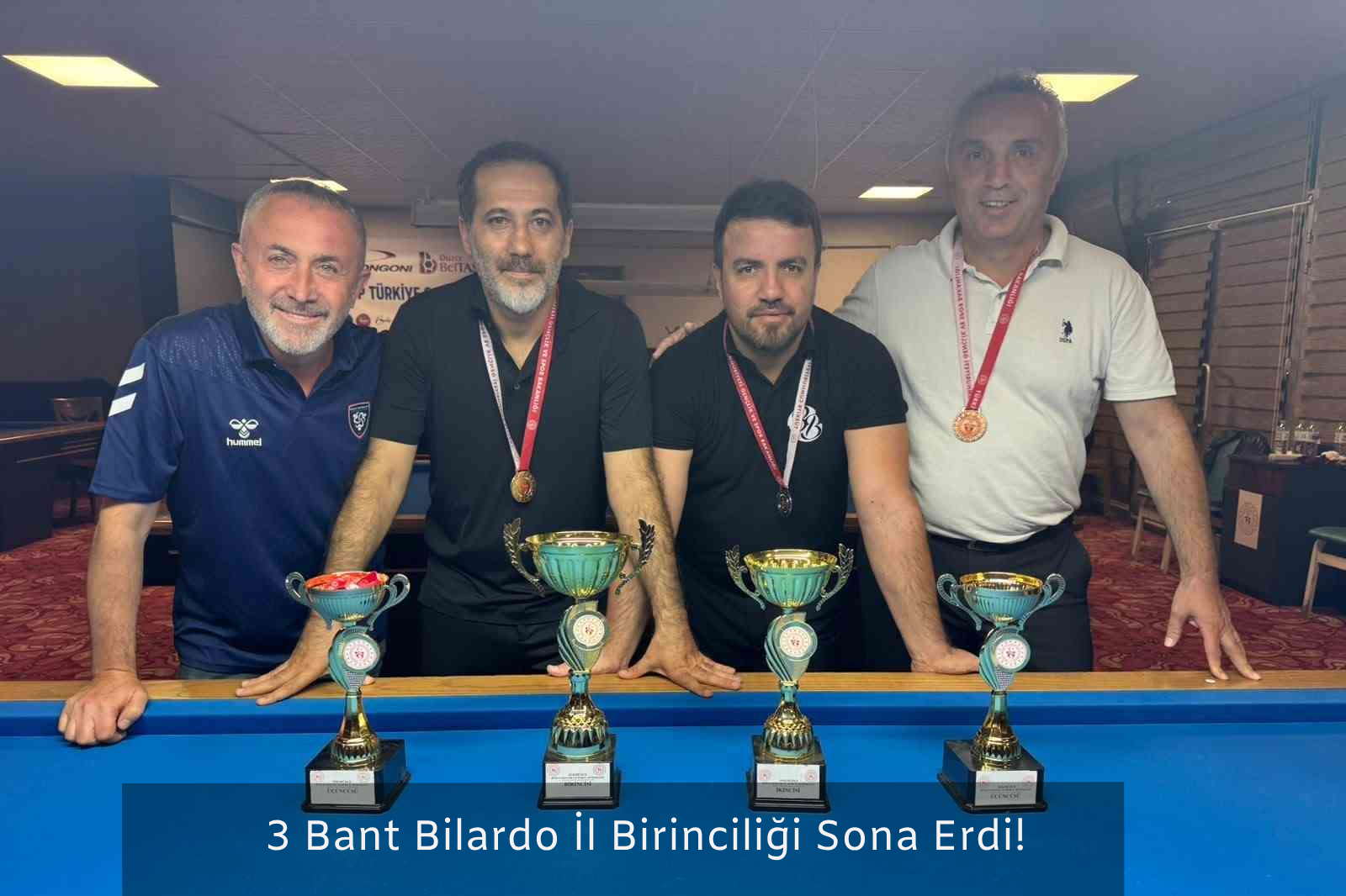 3 Bant Bilardo �l Birincili�i Sona Erdi!