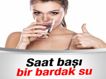 Saat Ba�� Bir Bardak Su